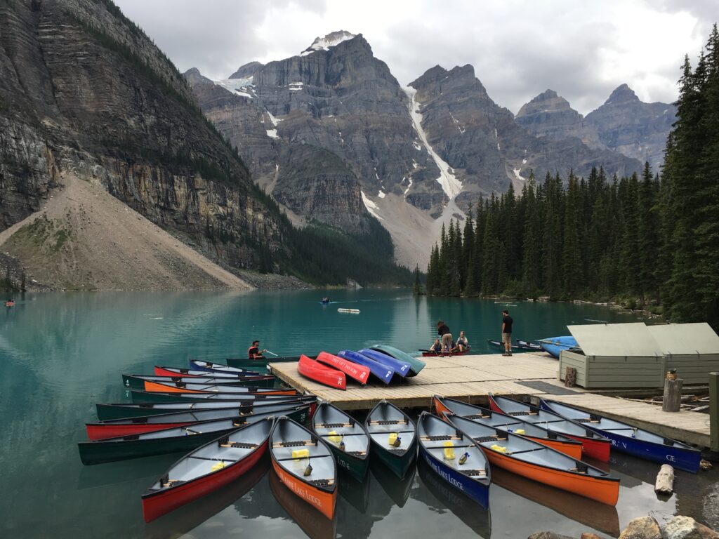 Canoeing At Moraine Lake